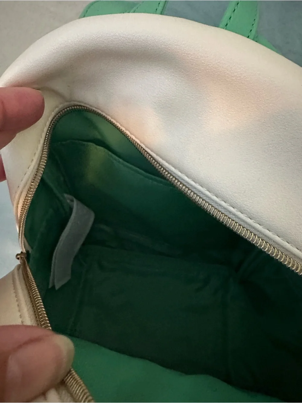Disney White & Green Holiday Mickey & Friends Mini Backpack